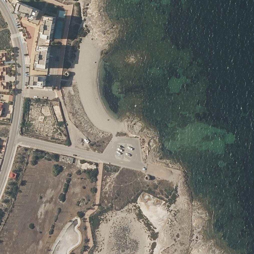 Aerial map of Playa del Pudrimel (norte)