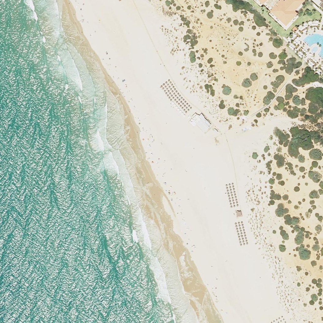 Aerial map of Playa del Puerco