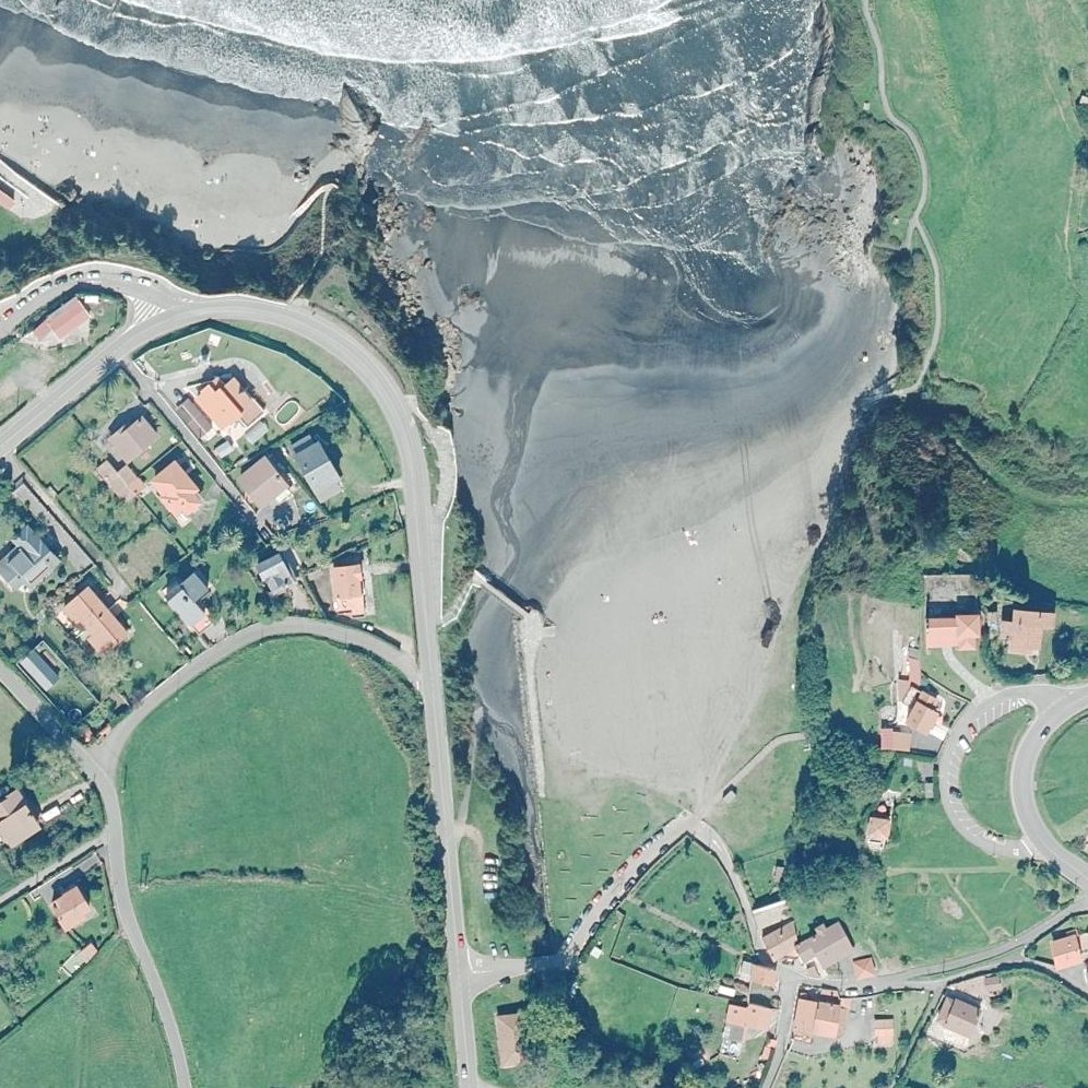 Aerial map of Playa del Puerto