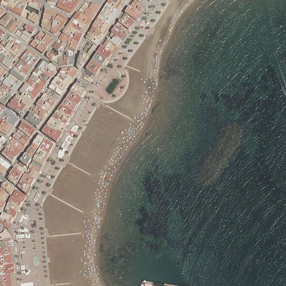 Aerial map of Playa del Puerto