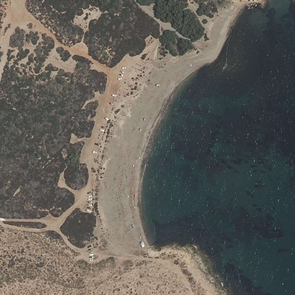 Aerial map of Playa del Rafal