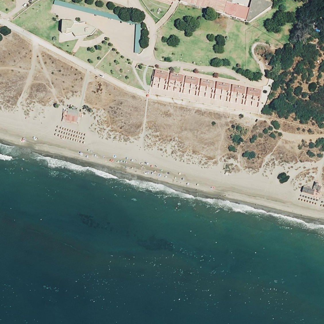 Aerial map of Playa del Real de Zaragoza