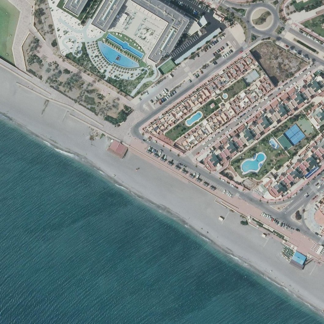 Aerial map of Playa del Retamar