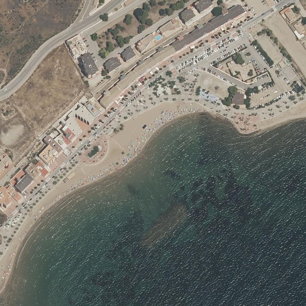 Aerial map of Playa del Rihuete