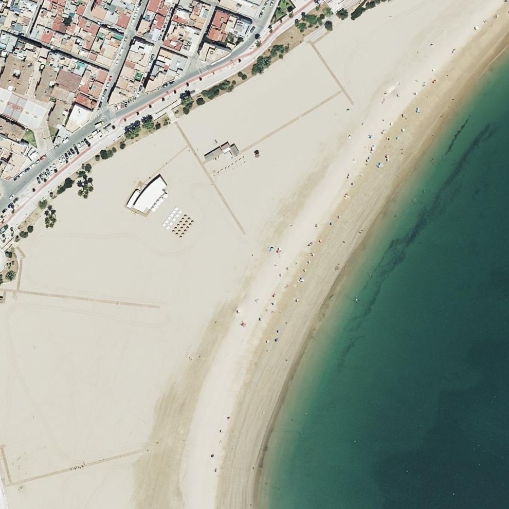 Aerial map of Playa del Rompidillo