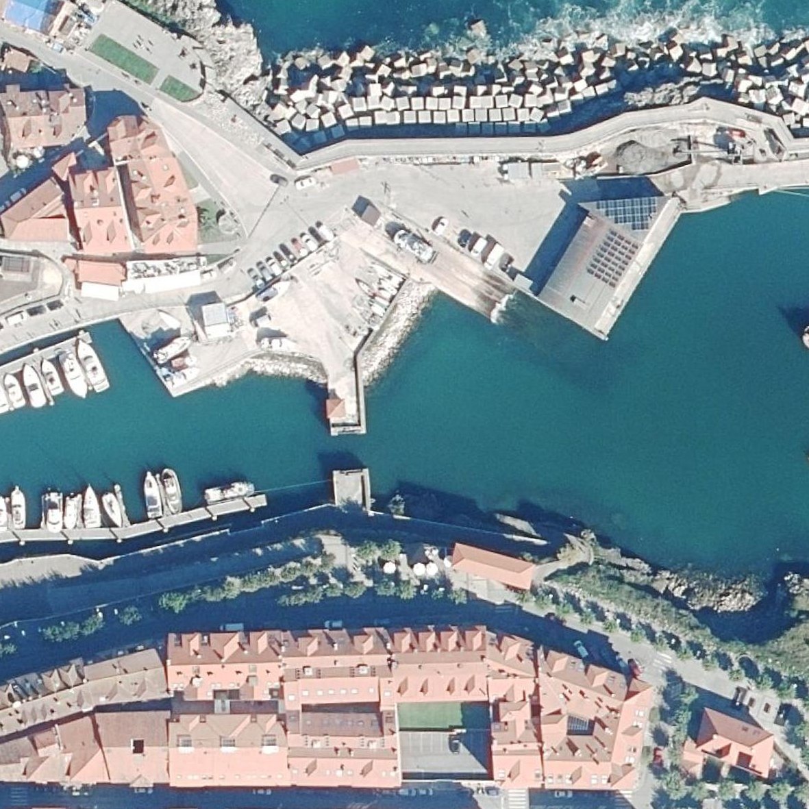 Aerial map of Playa del Sablín