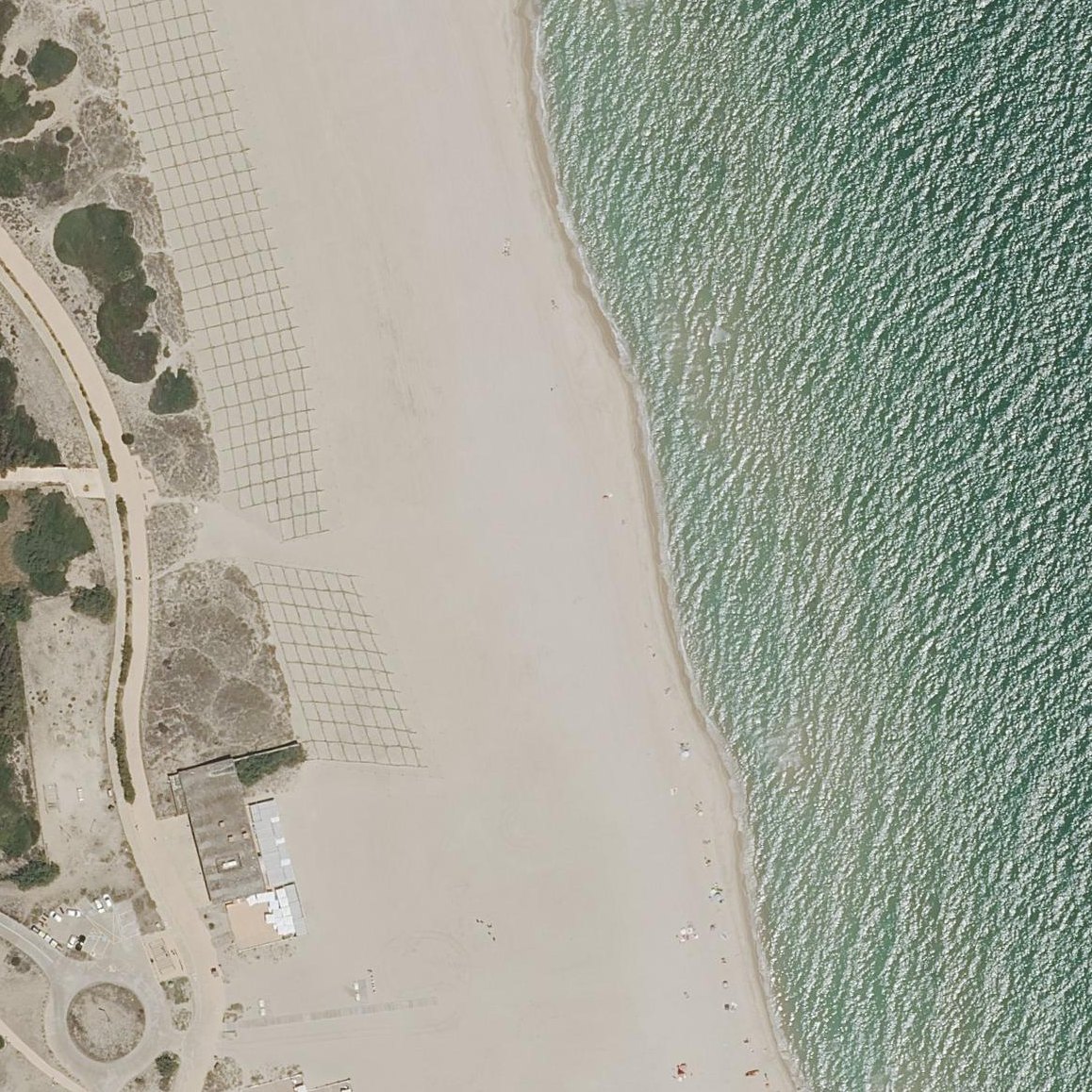 Aerial map of Playa del Saler