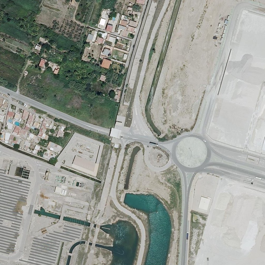 Aerial map of Playa del Serrallo