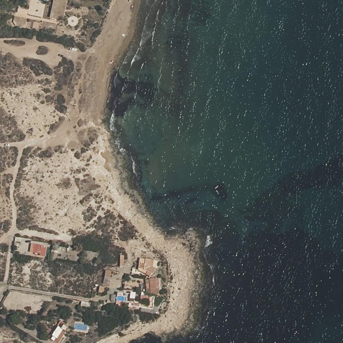 Aerial map of Playa Del Sombrerico