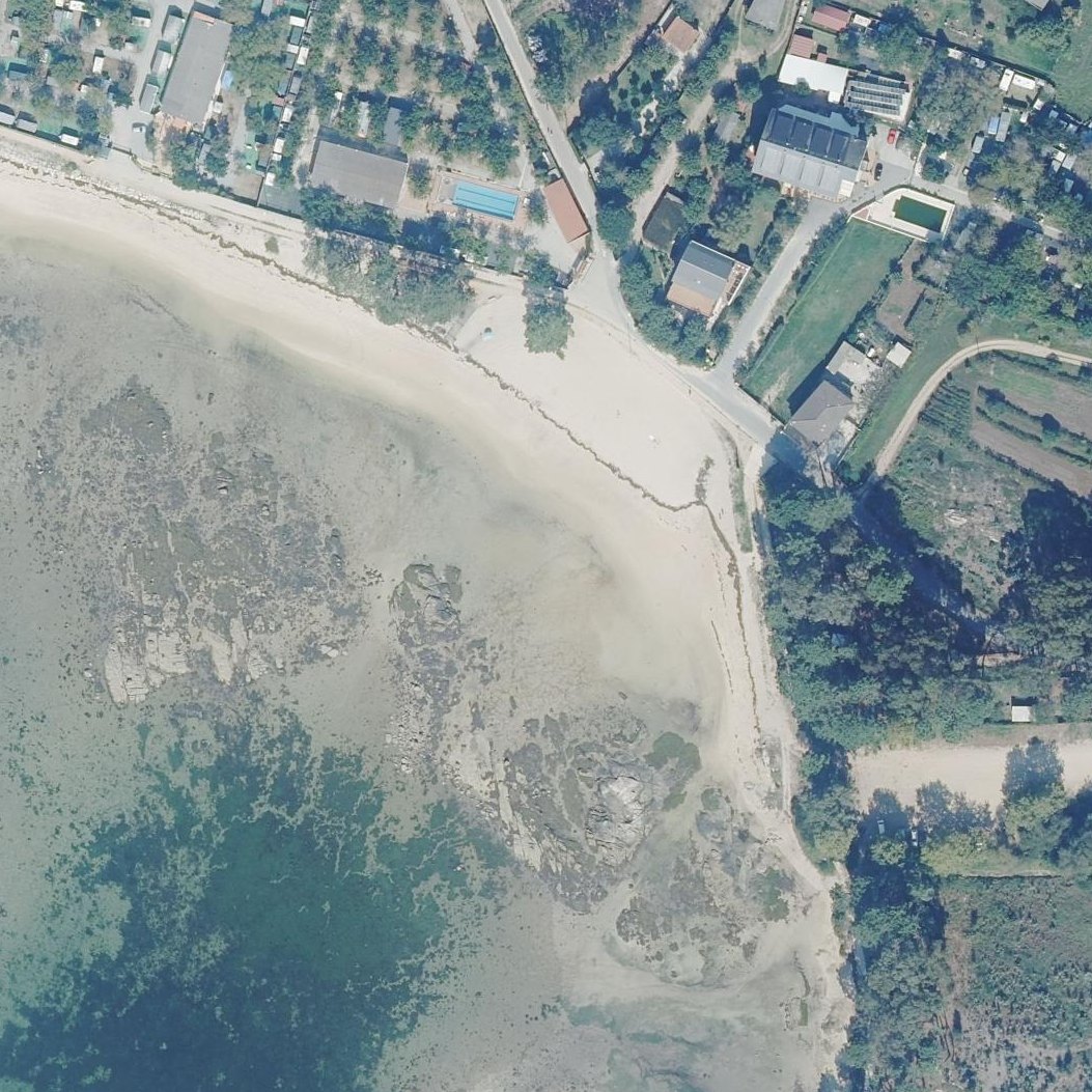 Aerial map of Playa del terron