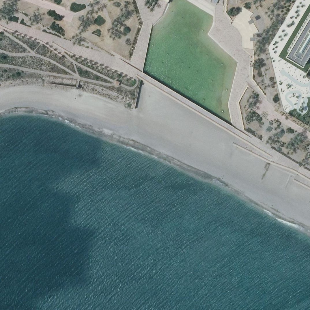 Aerial map of Playa del Toyo