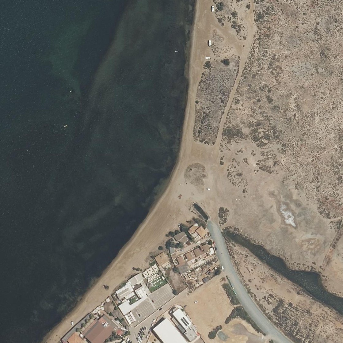 Aerial map of Playa del Vivero