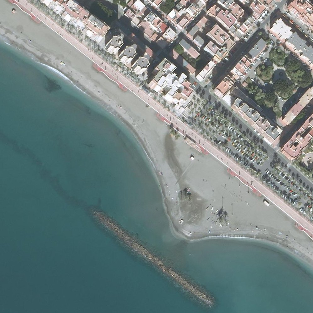 Aerial map of Playa del Zapillo