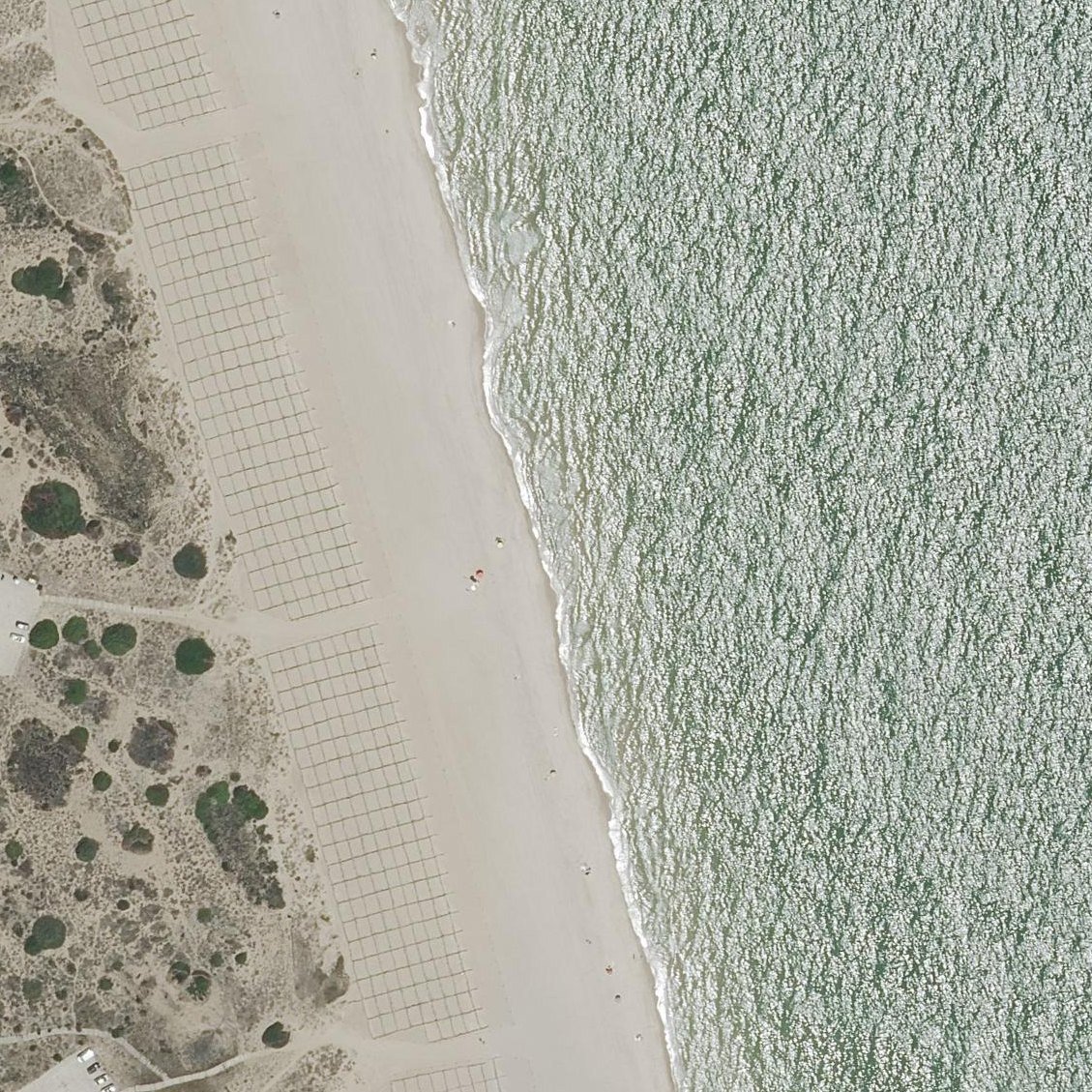 Aerial map of Playa dels Ferros