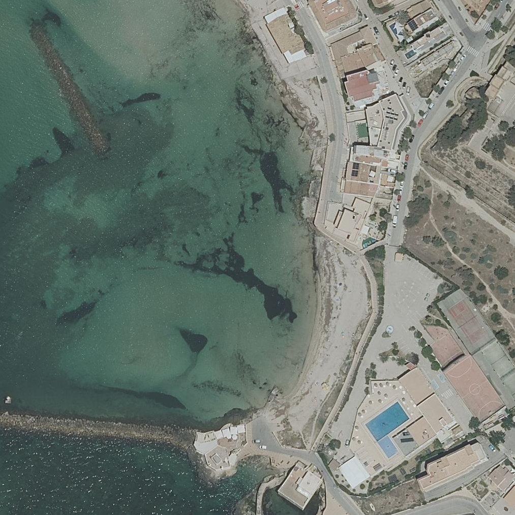 Aerial map of Playa des Penyó
