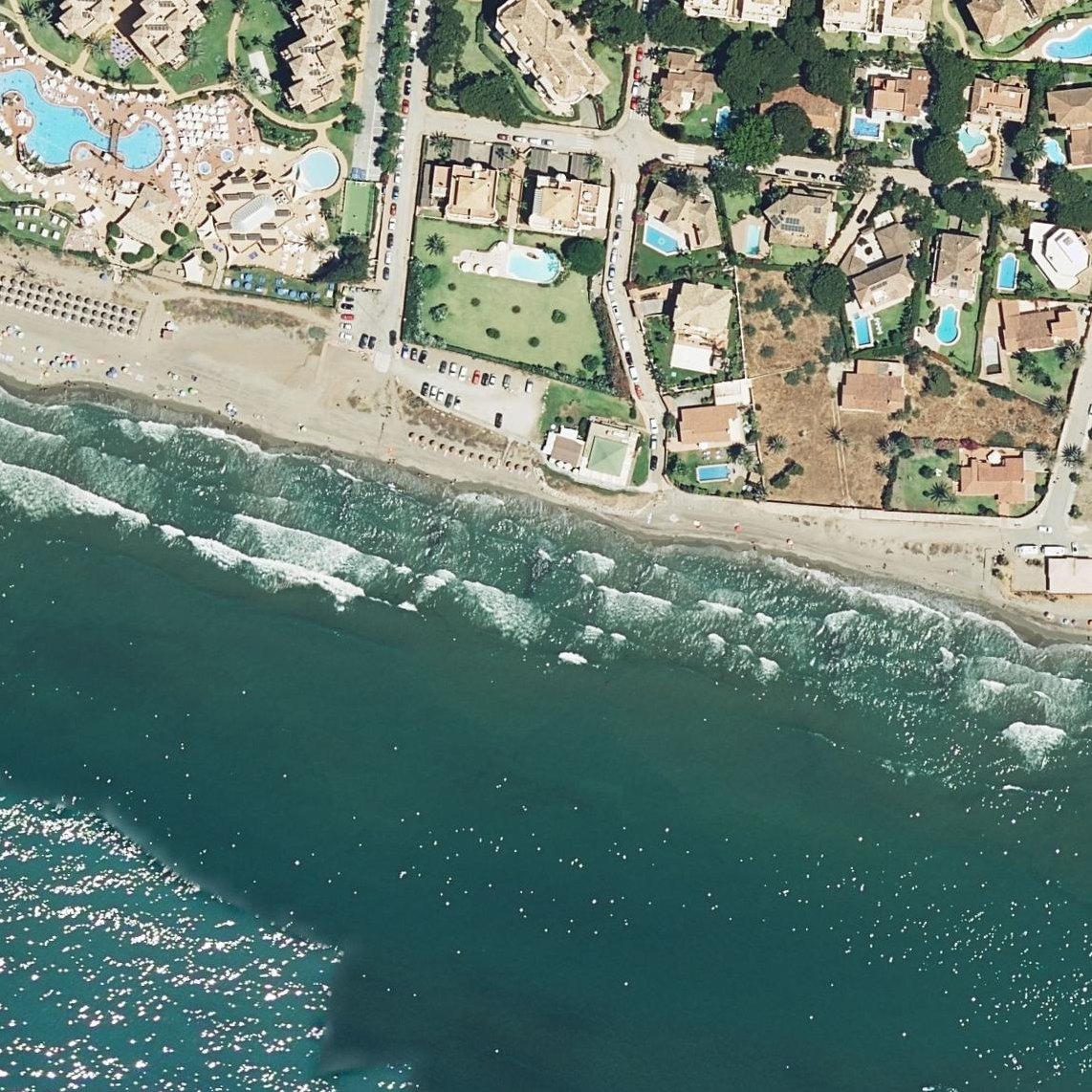 Aerial map of Playa don Carlos