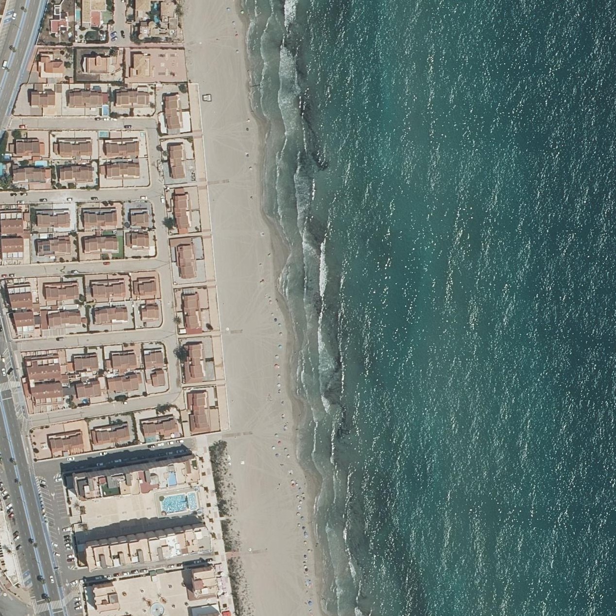 Aerial map of Playa El Arenal