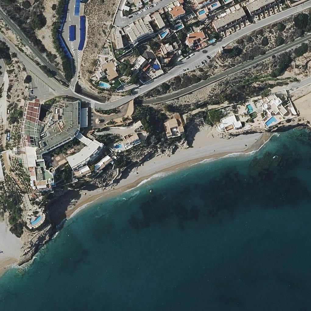 Aerial map of Playa El Asparalló