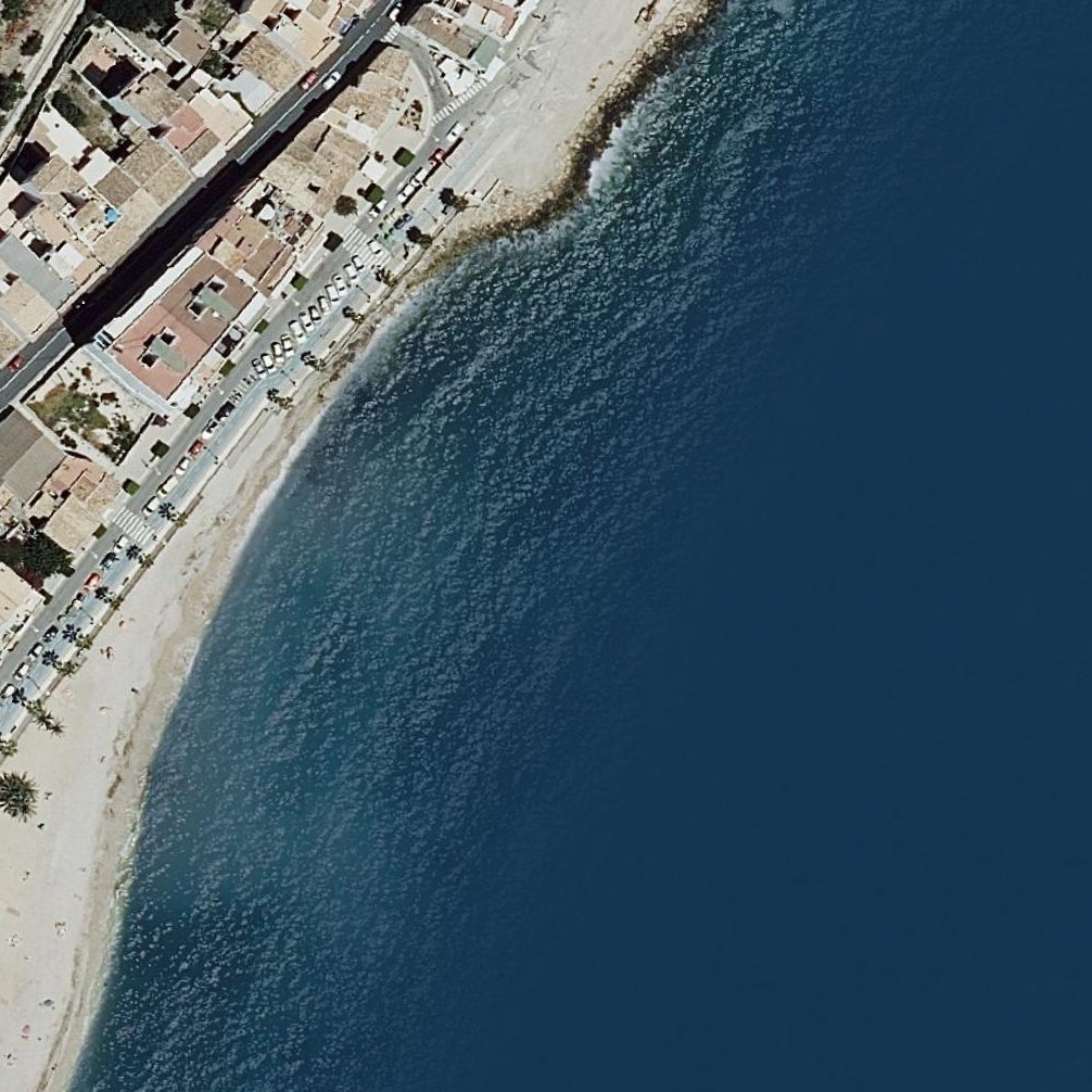 Aerial map of Playa El Bol