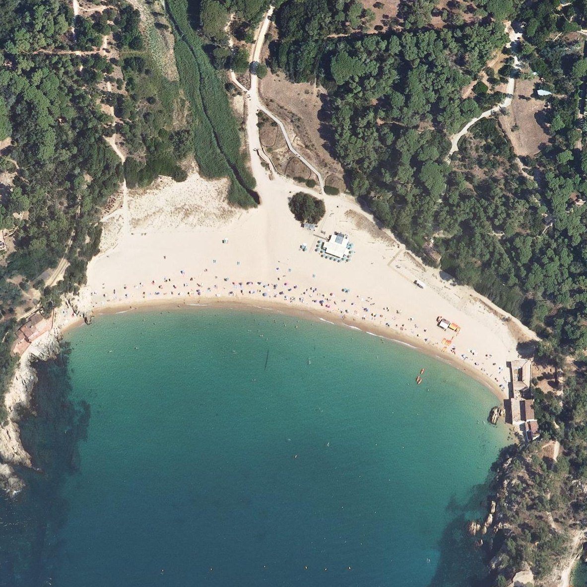 Aerial map of Playa El Castell