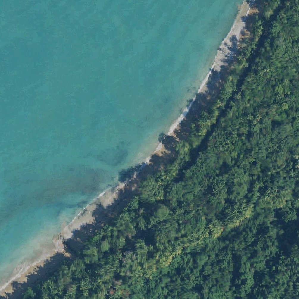 Aerial map of Playa El Convento