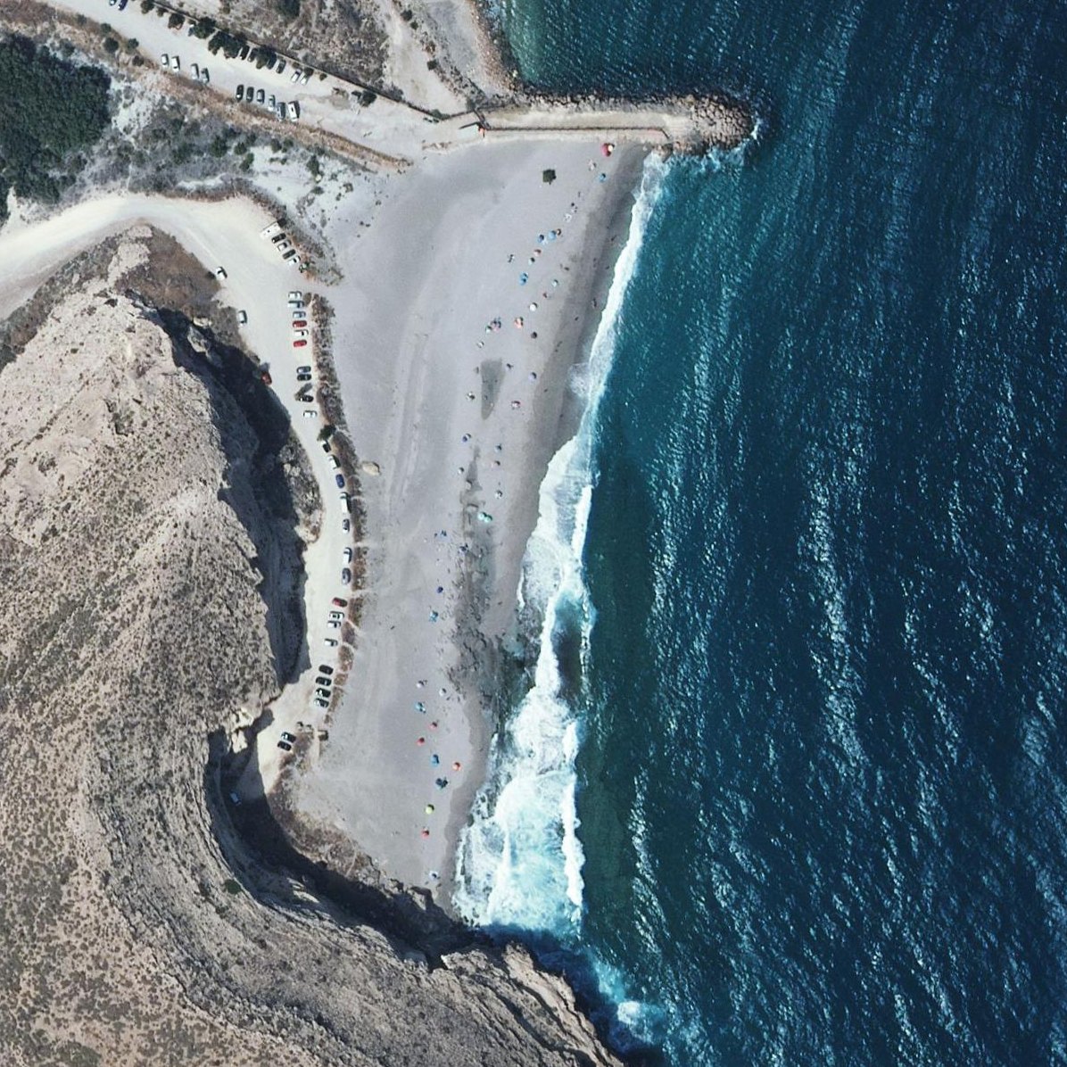 Aerial map of Playa El Corral