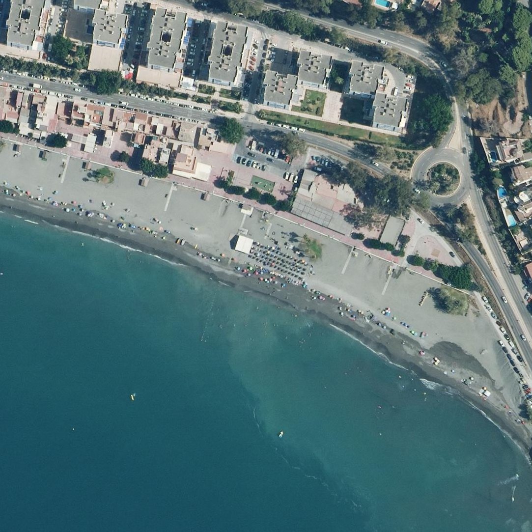Aerial map of Playa El Dedo