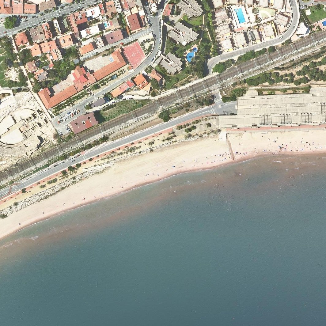 Aerial map of Playa El Miracle