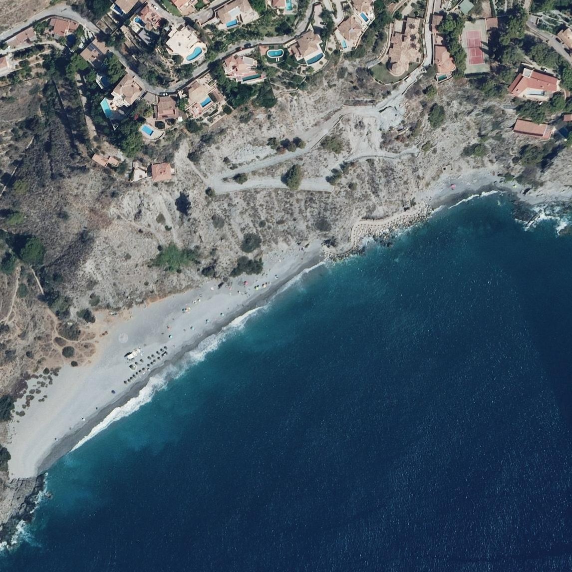 Aerial map of Playa El Muerto