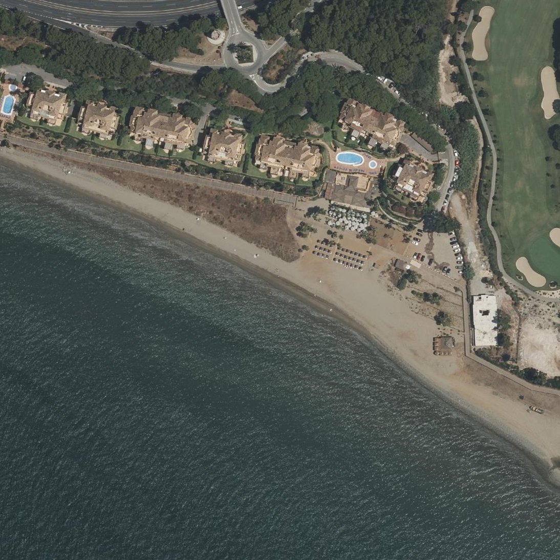 Aerial map of Playa el Pinillo