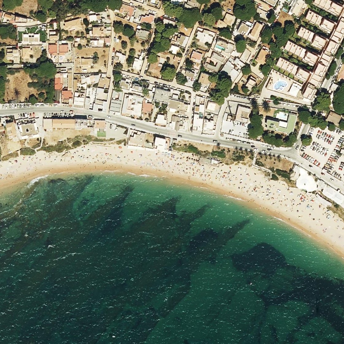 Aerial map of Playa el Pirata