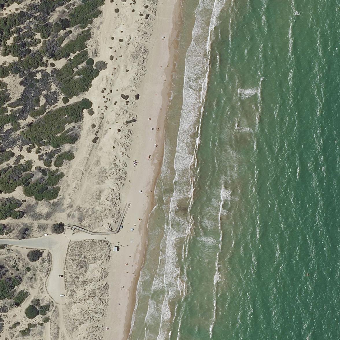 Aerial map of Playa El Rebollo