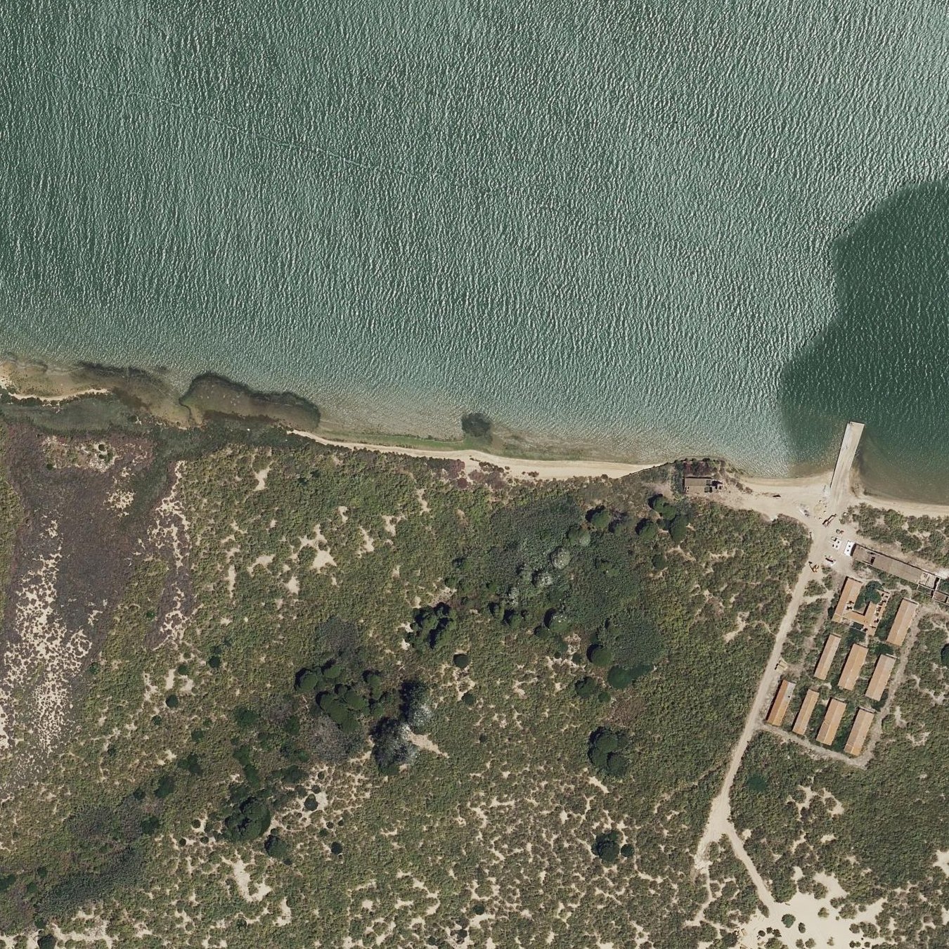 Aerial map of Playa El Rompido