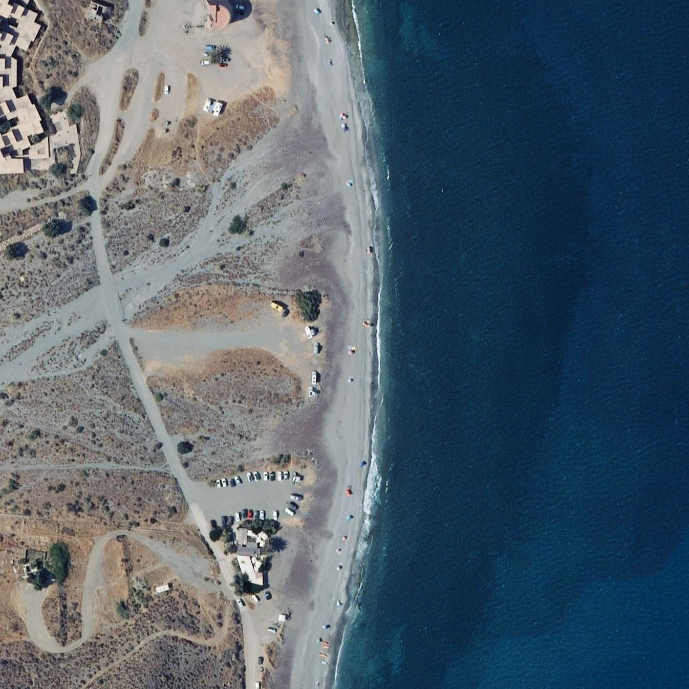 Aerial map of Playa el Sombrerico