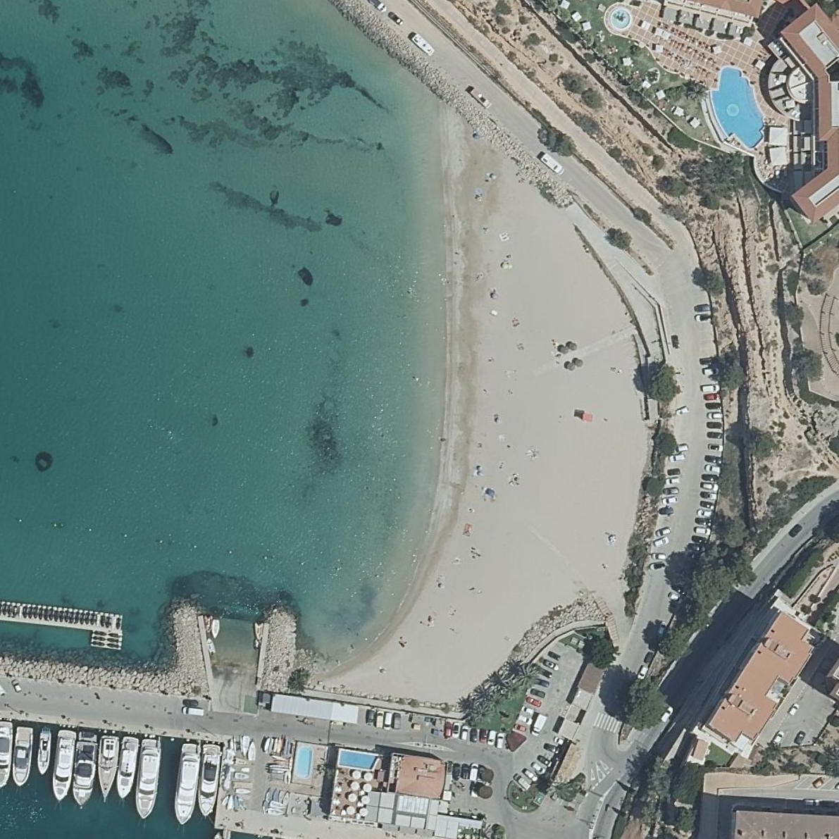 Aerial map of Playa El Toro