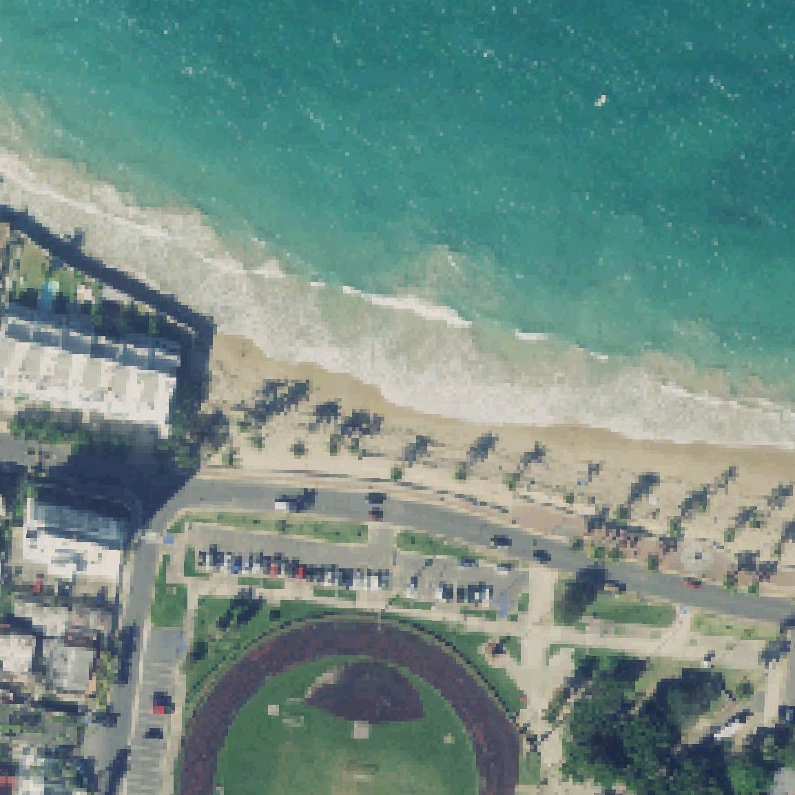 Aerial map of Playa El Último Trolley