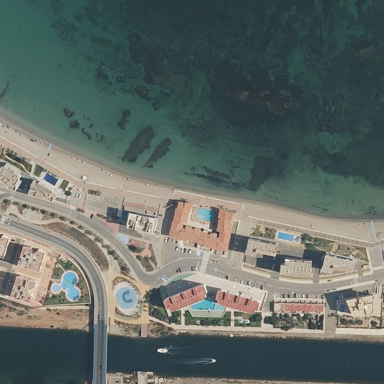 Aerial map of Playa Ensenada del Esparto