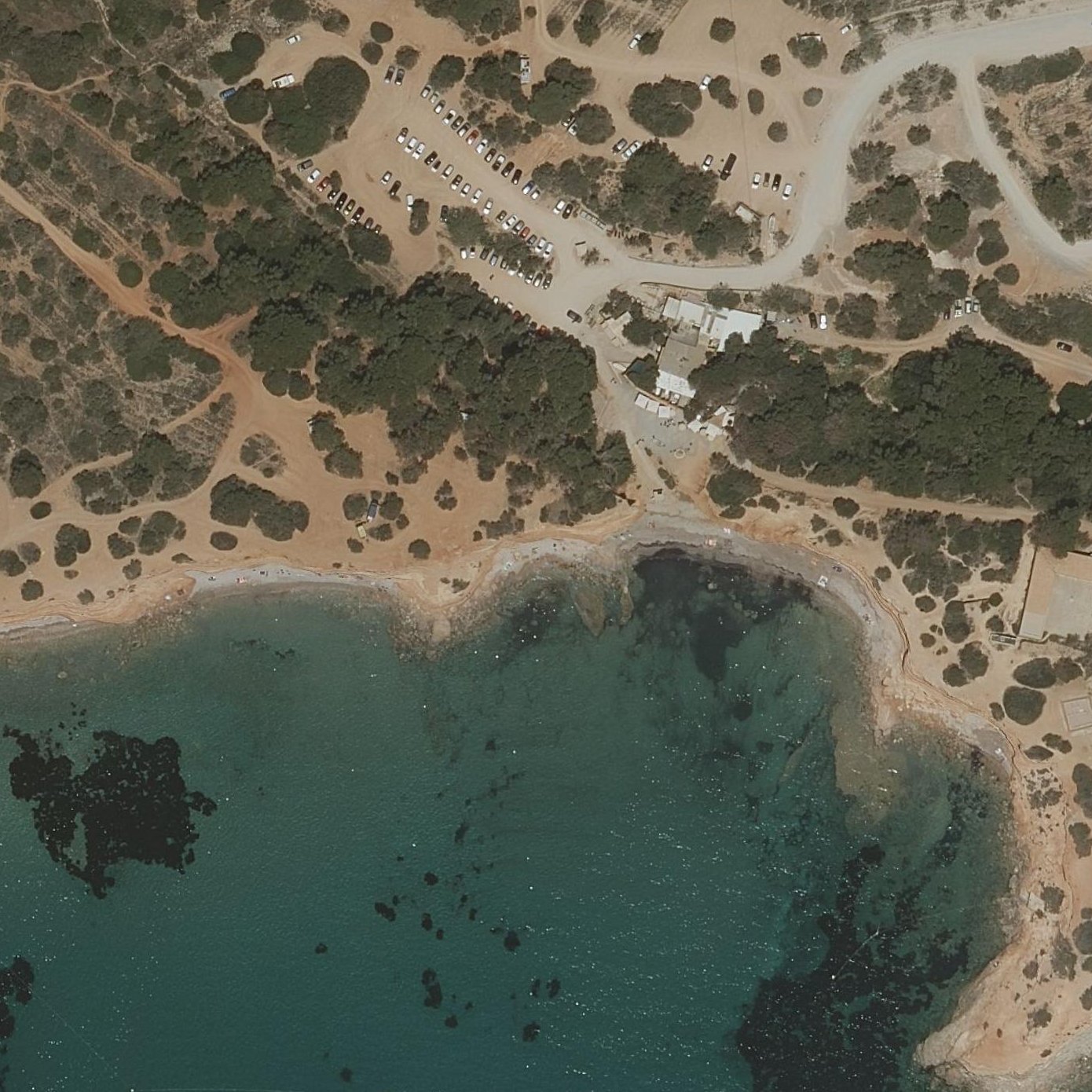 Aerial map of Playa es Bol Nou