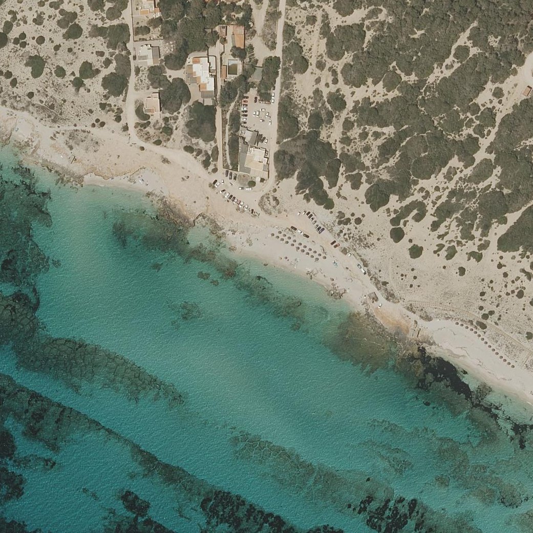 Aerial map of Playa Es Codol Foradat