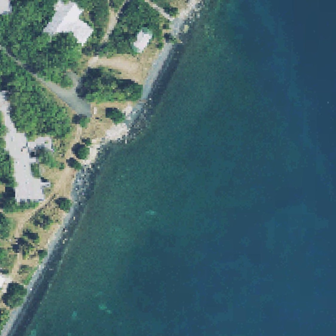 Aerial map of Playa escondida Ceiba, Base