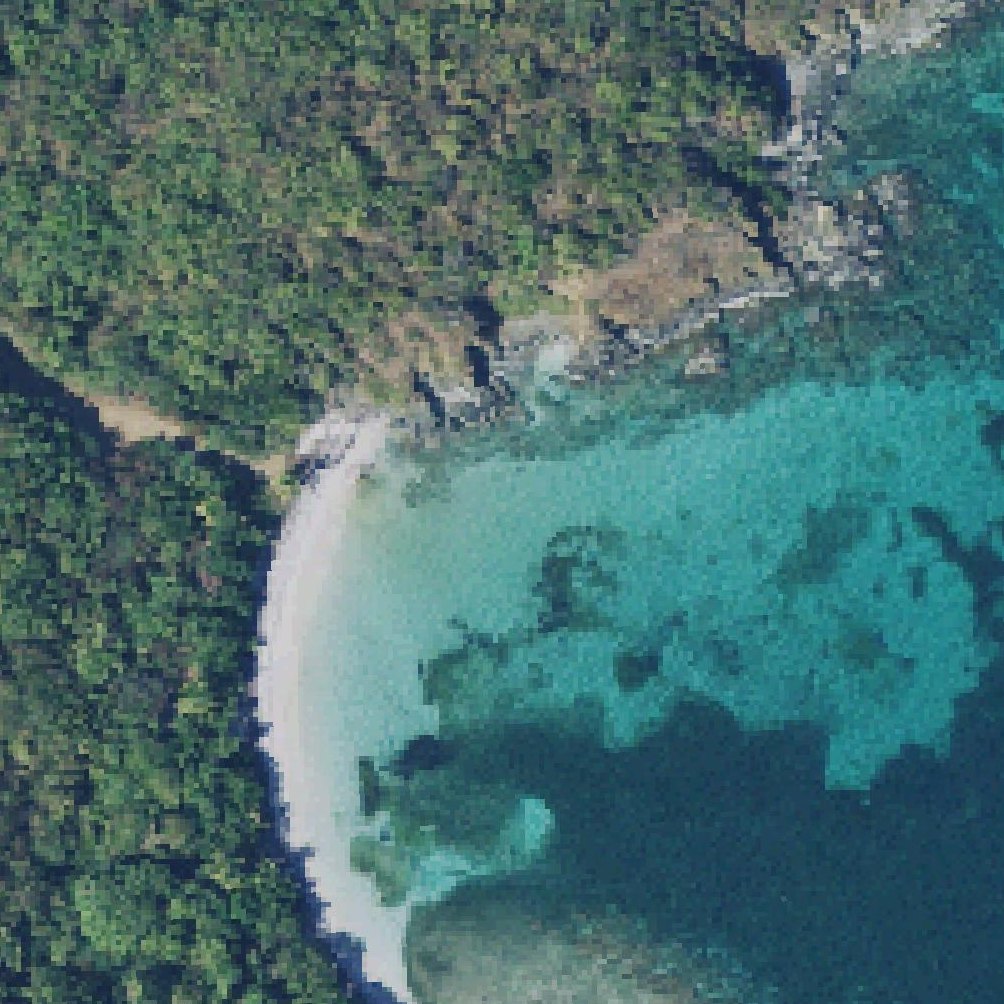 Aerial map of Playa Escondida