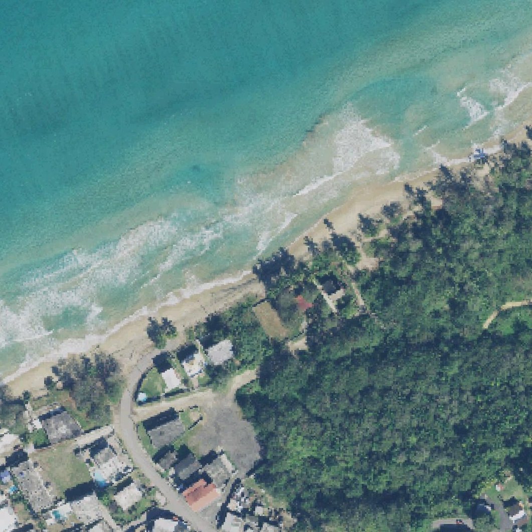 Aerial map of Playa Espinar