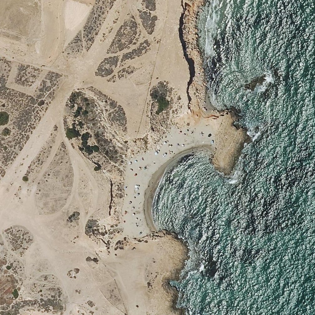 Aerial map of Playa Flamenca Naturista