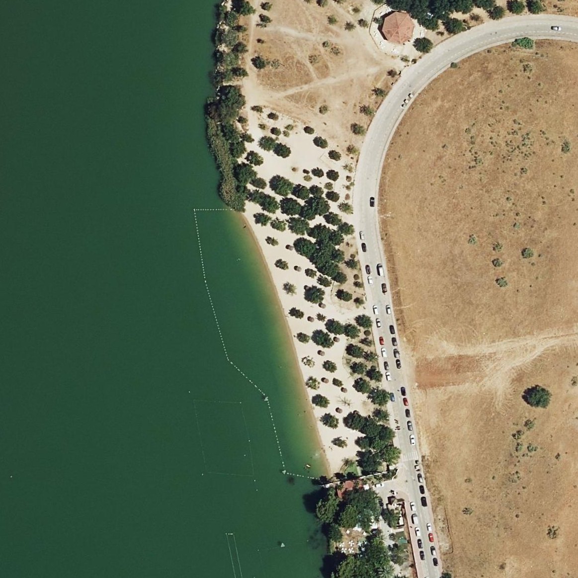 Aerial map of Playa fluvial embalse de Arcos de la Frontera