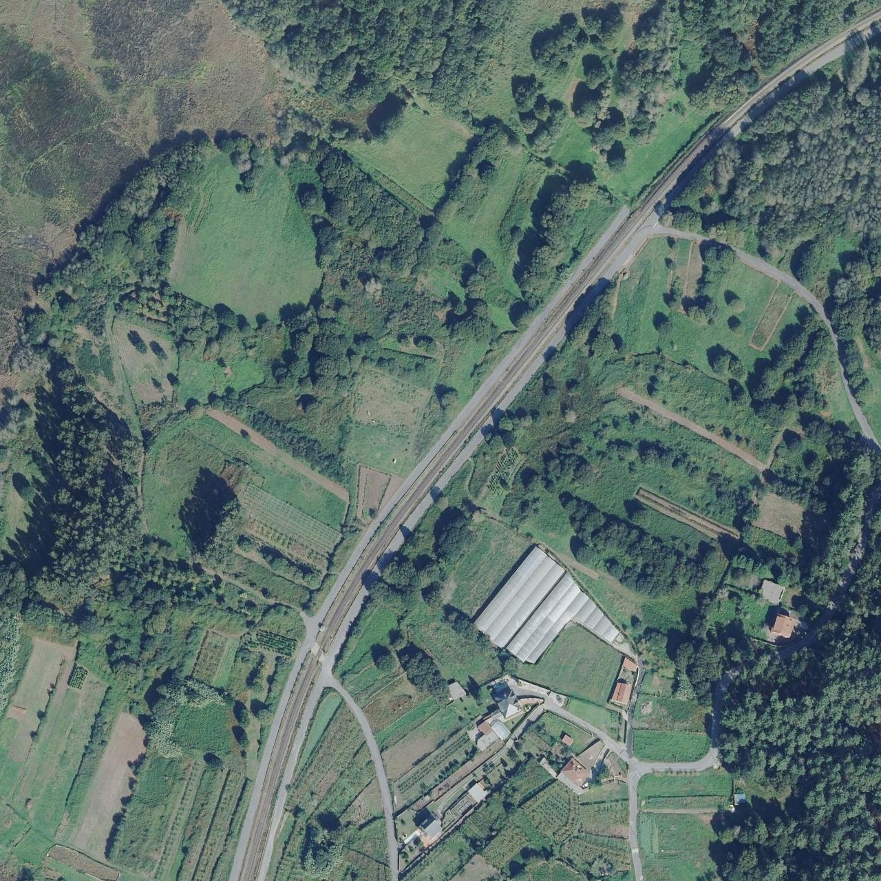 Aerial map of Playa Fluvial Vilarello