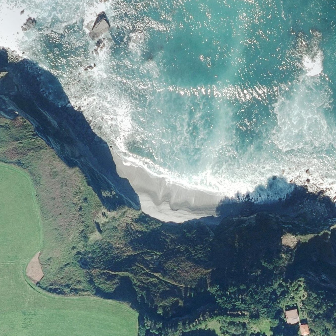 Aerial map of Playa Fontaniecho