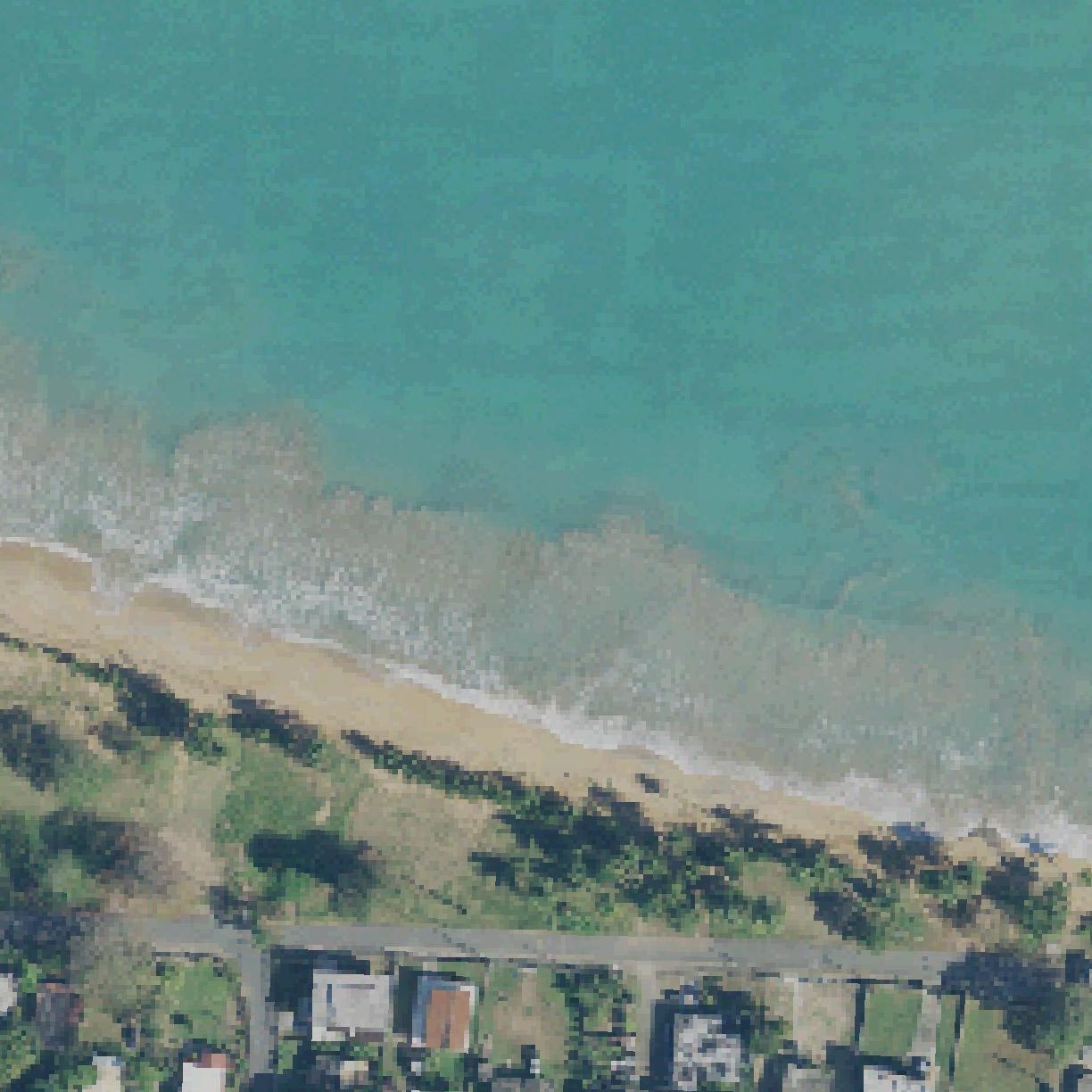 Aerial map of Playa Fortuna