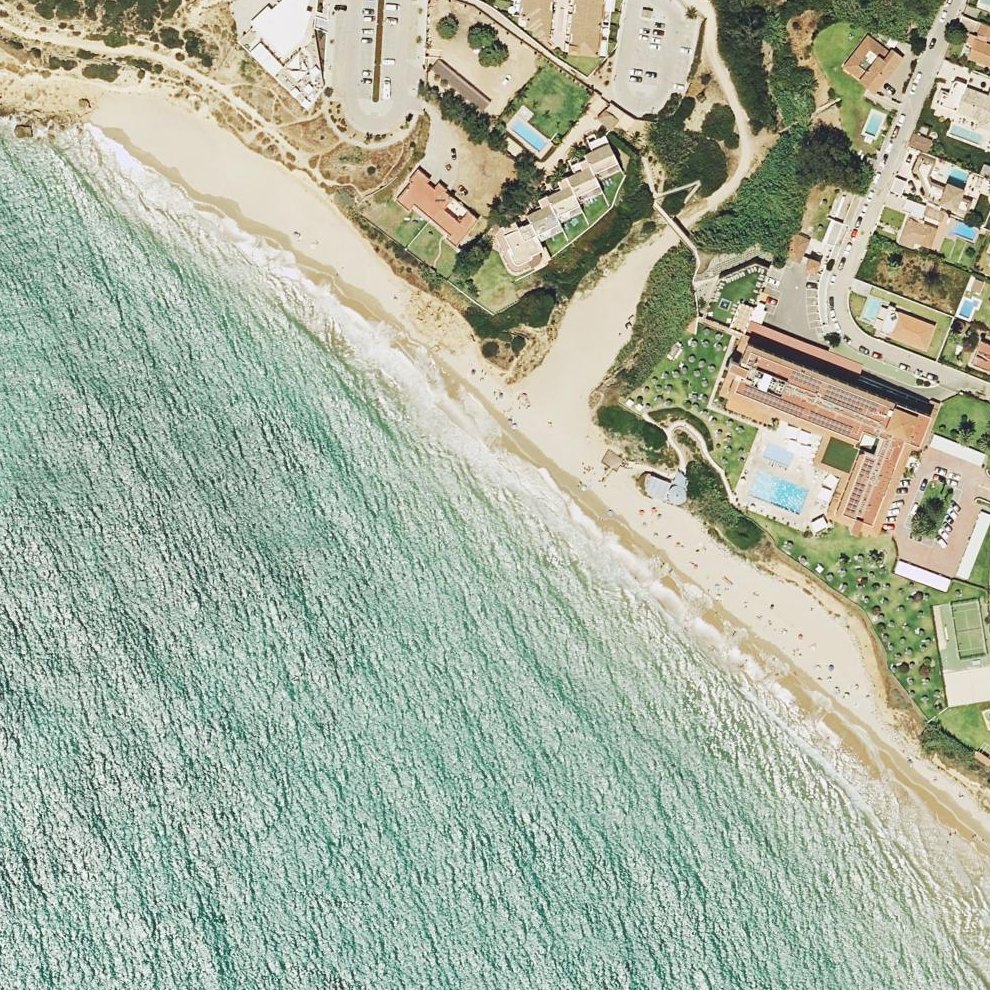 Aerial map of Playa Fuente del Gallo