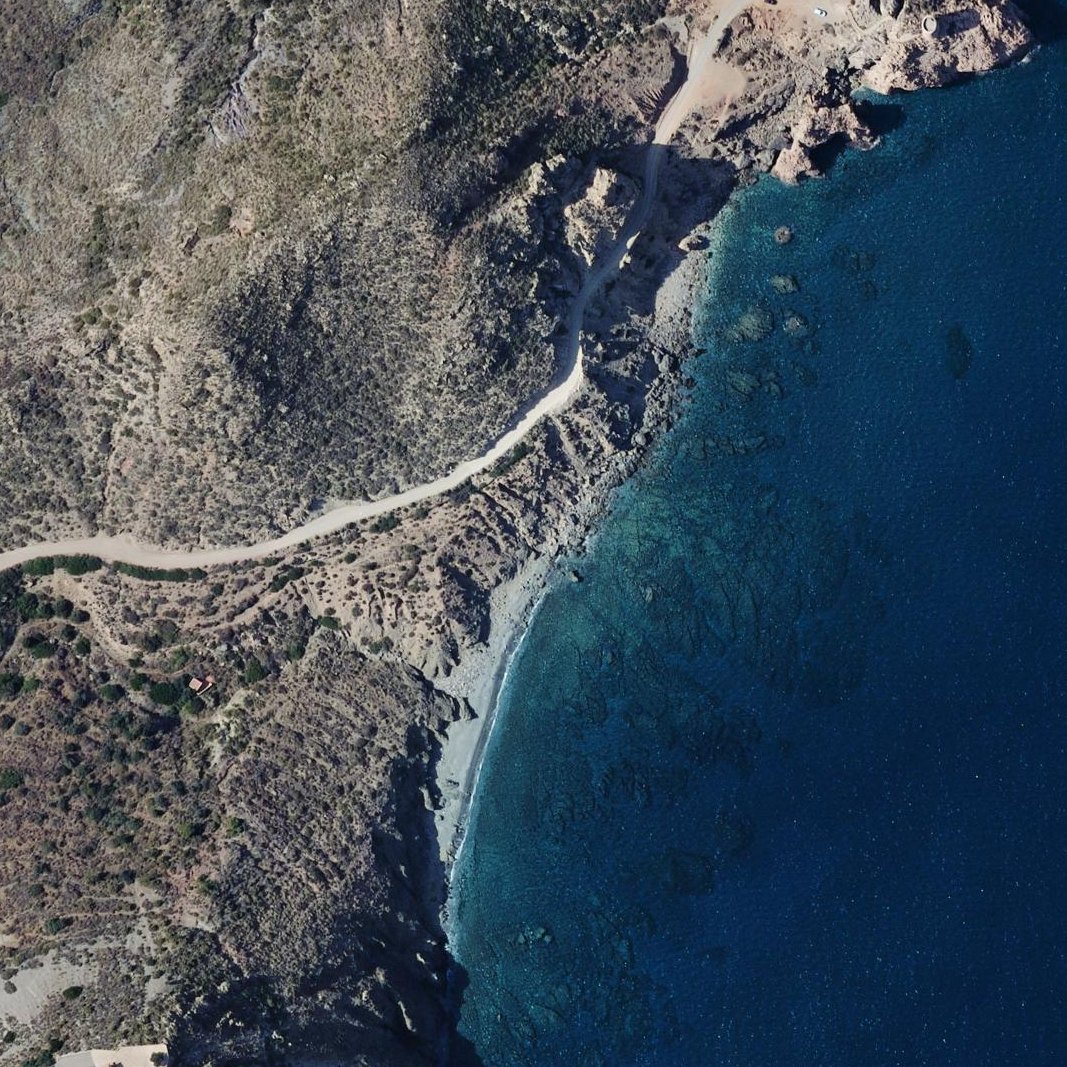 Aerial map of Playa Fuente las Cabras