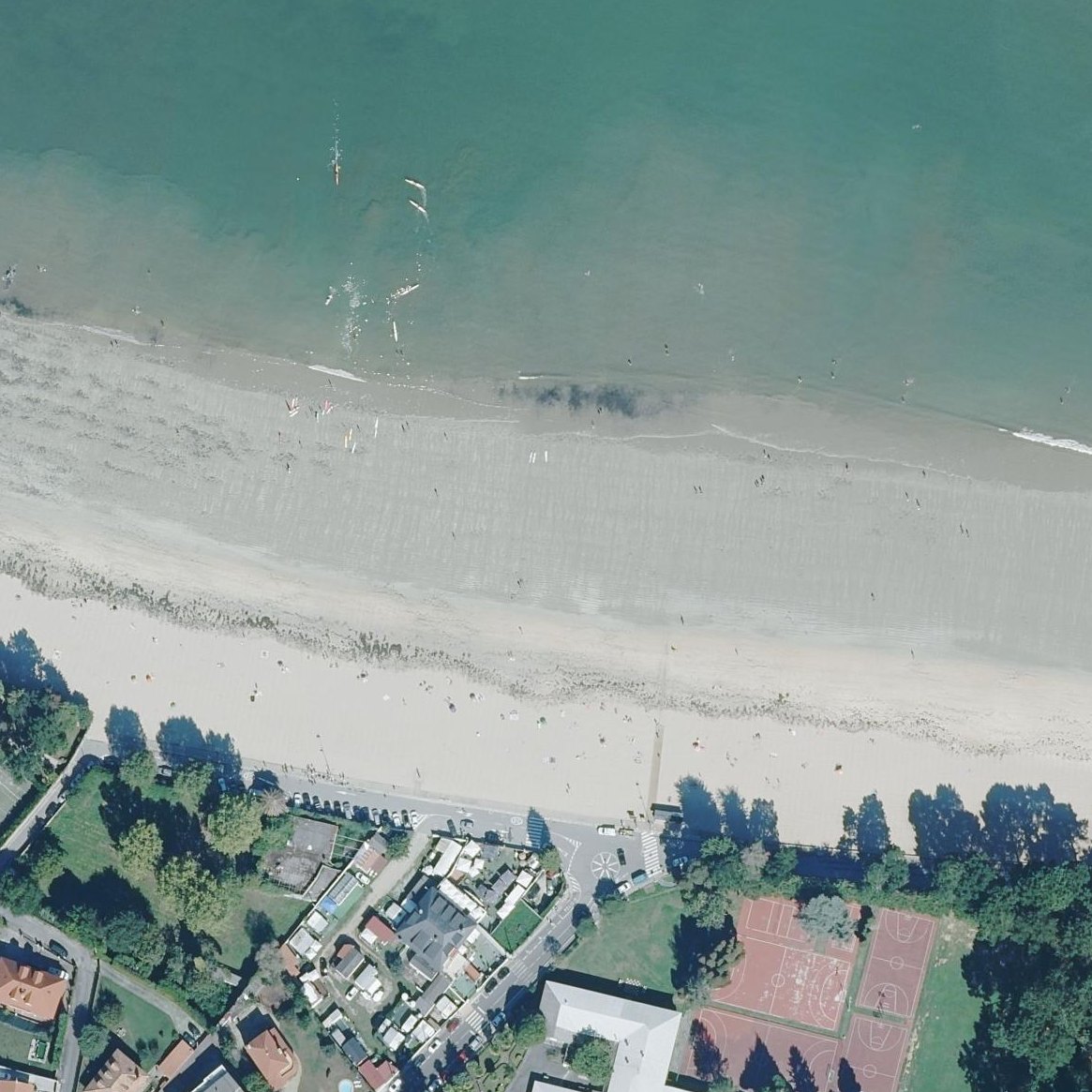 Aerial map of Playa Gandario